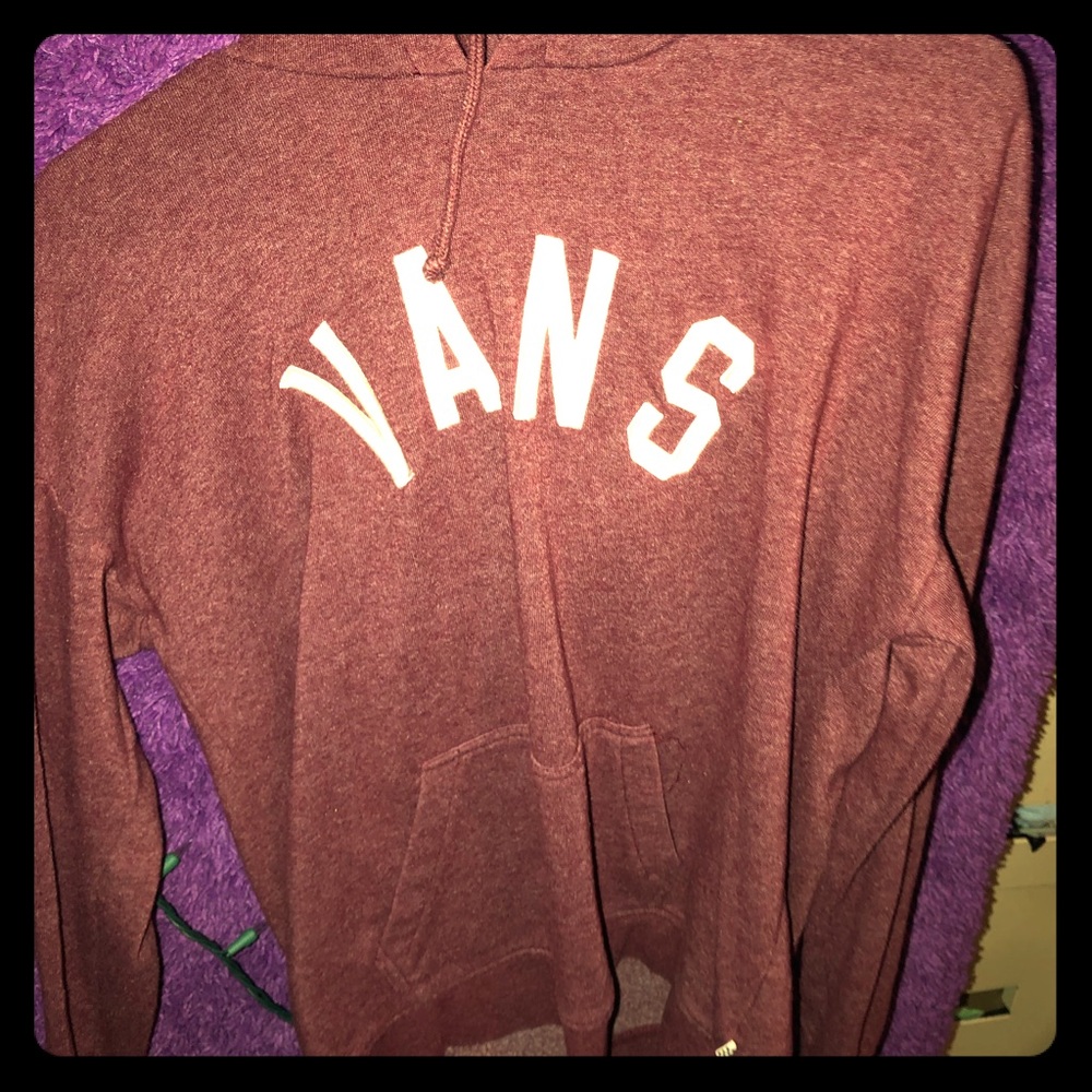 maroon vans hoodie